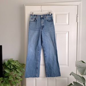 Zara wide leg full length jeans